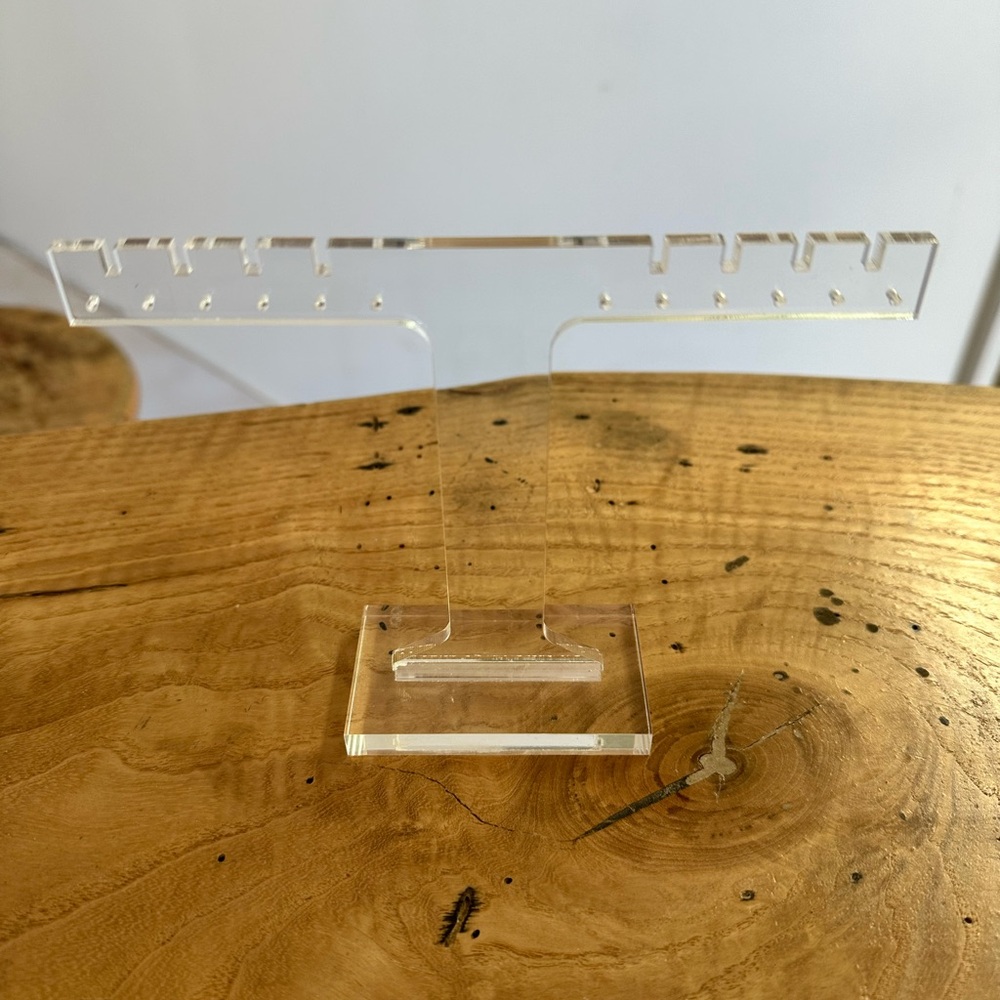 Clear Acrylic Earring Display Stand